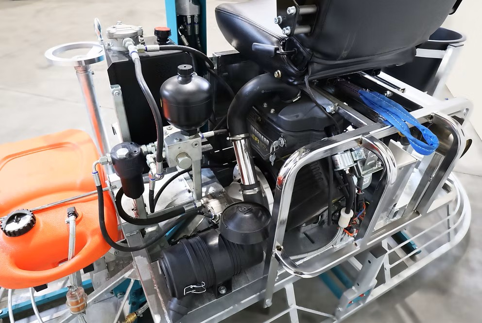 Finisor dublu de șlefuit beton cu direcție hidraulică (elicopter beton) B‑mac BM1202SH [2]