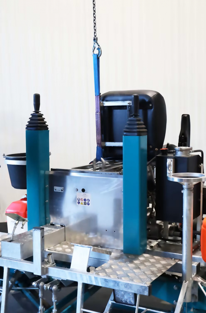 Finisor dublu de șlefuit beton cu direcție hidraulică (elicopter beton) B‑mac BM1202SH [4]