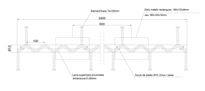 Rost metalic tip sinus / sinusoidal [3]