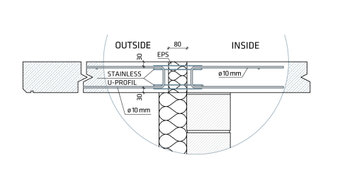 Cadru Prefabricat pentru armare modulară - Conectori termoizolatori pentru balcoane [3]