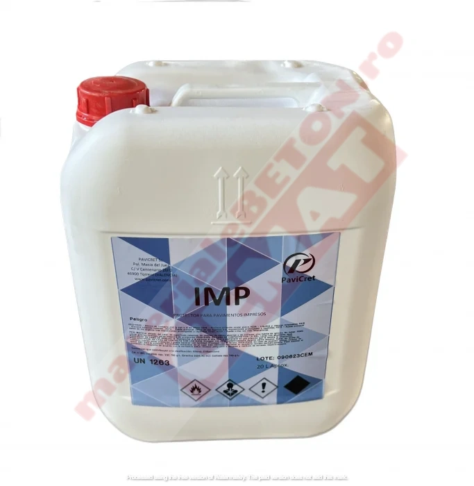 Beton amprentat - IMP-Lac pe baza de solvent pentru tratarea pardoselilor beton amprentat