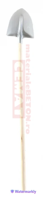 Beton amprentat - Lopata cu varf ascutit