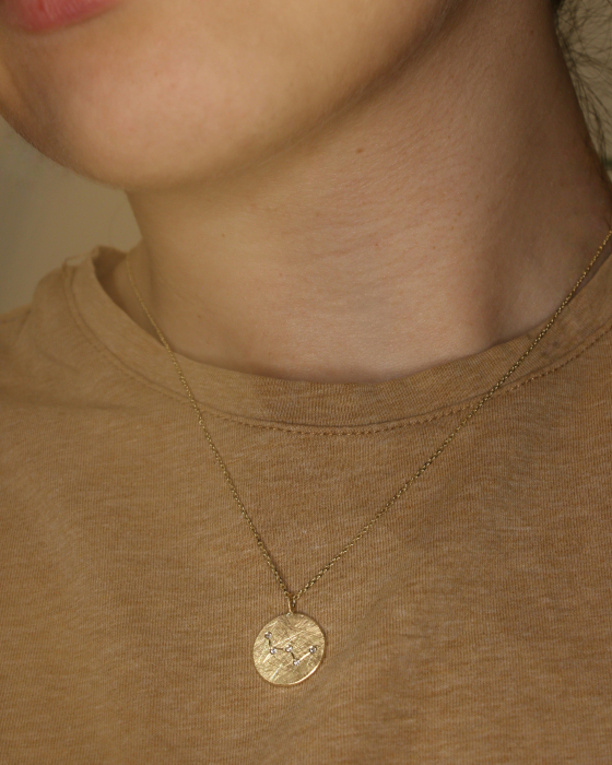 Colier Cassiopeia - Aur Galben 14K cu Diamante Naturale [4]