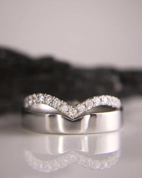 Verighete Libra - Platina cu Diamante Naturale [2]