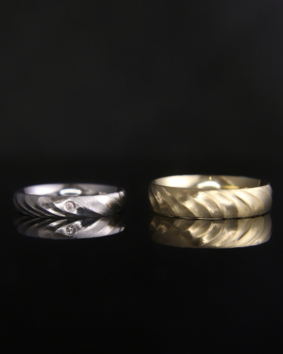 Verighete Silk - Aur Galben 14K [2]