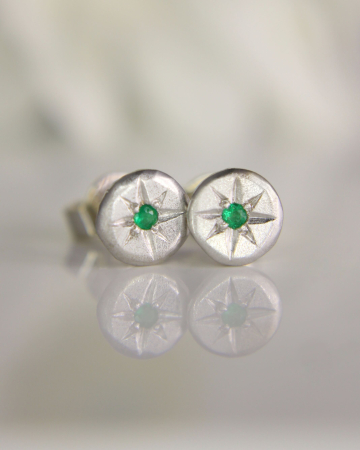 Cercei - Cercei Eris - Aur Alb 14K cu Diamante, Safire sau Smaralde