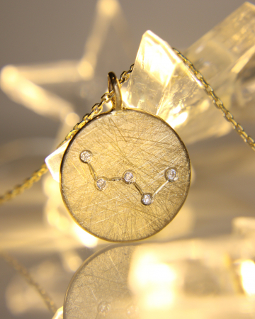 Colier Cassiopeia - Aur Galben 14K cu Diamante Naturale [2]