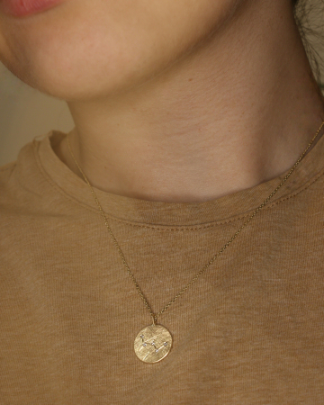 Colier Cassiopeia - Aur Galben 14K cu Diamante Naturale [3]