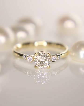 Logodnă - Inel de logodnă Antares - Aur Galben 14K cu Diamant Lab Grown