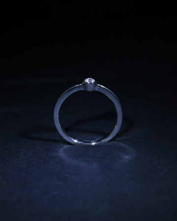 Inel de logodnă Vega - Aur Alb 14K cu Diamant Natural [1]