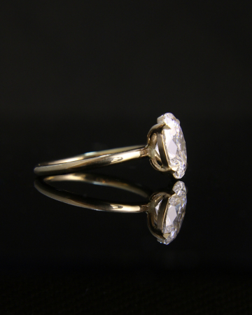 Inel de logodnă Vela - Aur Galben 14K cu Diamant Lab Grown [4]