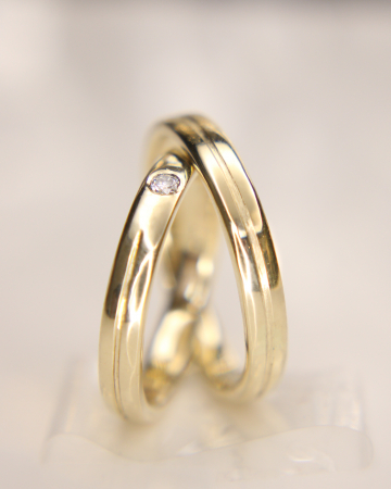 Verighete clasice - Verighete Neptun - Aur Galben 14K