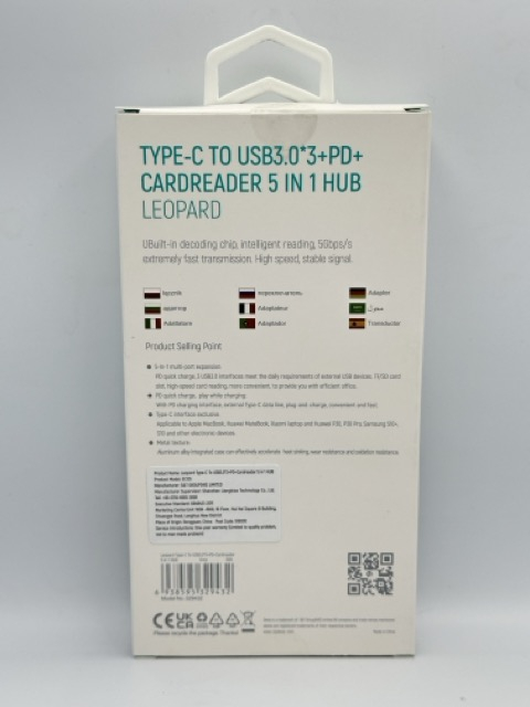 Hub Devia Type-c USB 3.1,+ Cititor card 5in1 Devia EC135, Blister [2]
