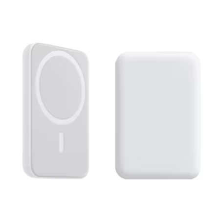 Baterie Externa cu Incarcare Wireless, MagSafe 5000mAh, compatibil cu iPhone generatiile 12 13 14 15 16, Alb [2]
