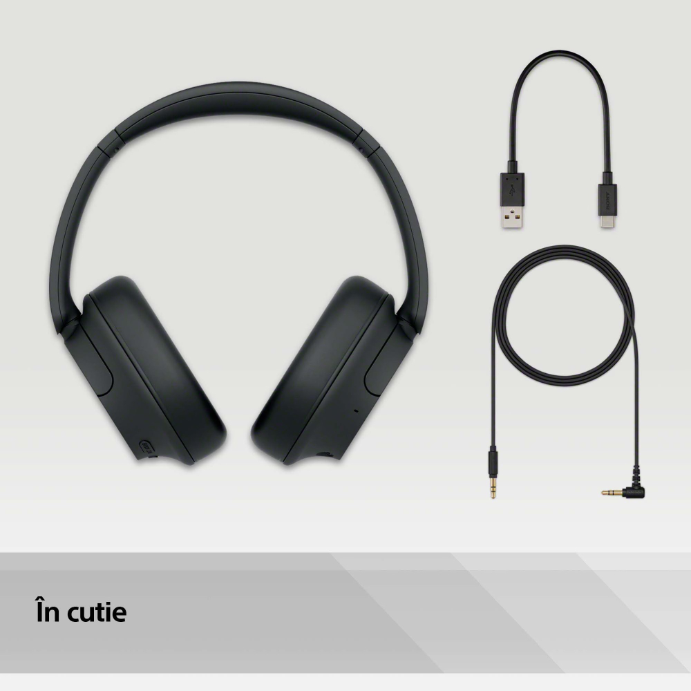 Casti SONY WH-CH720NB, Bluetooth, Over-Ear, Microfon, Noise Cancelling [4]
