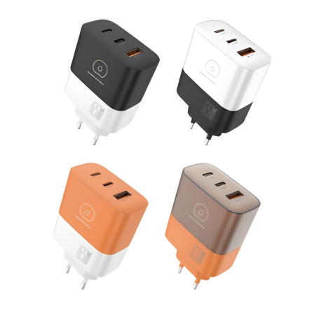 Incarcator 3xPort USB + Type-C 65W Color Power Adapter - C215 [1]