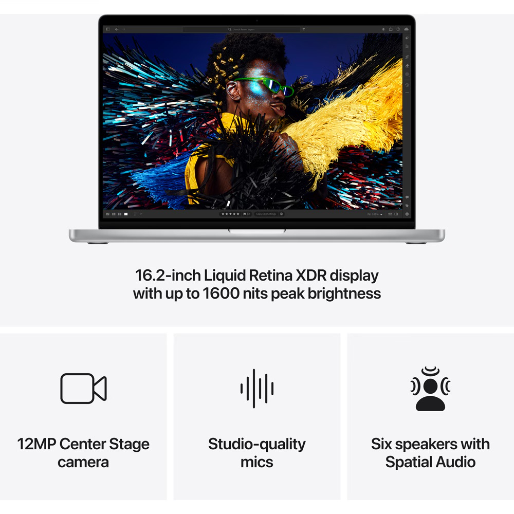 Laptop APPLE MacBook Pro 16, Apple M4 Pro, 16.2" Liquid Retina XDR, 24GB, SSD 512GB, 20-core GPU, Silver [3]