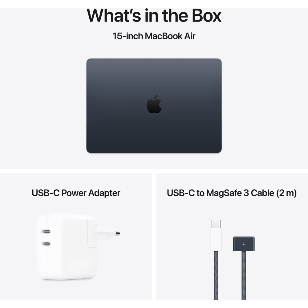 MacBook Air 15 M4, 256 GB, Midnight, 16GB Ram [3]