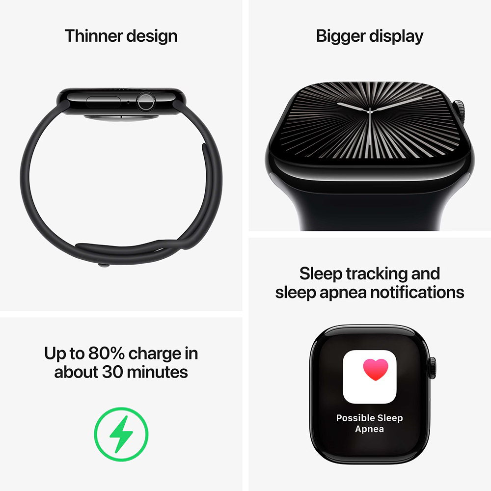 Smartwatch Apple Watch Series 10 46mm, Jet Black [4]