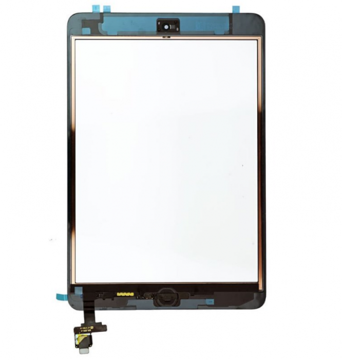 Sticla tactila (touchscreen) cu buton meniu iPad mini 2 A1489 A1490 A1491, Negru [2]