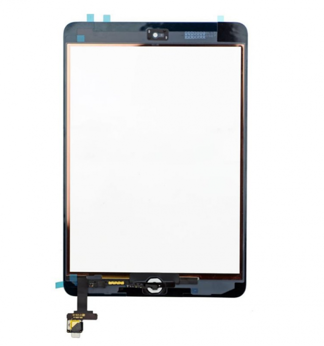 Sticla tactila (touchscreen) cu buton meniu iPad mini 1 A1454 A1455 A1432, Alb [2]