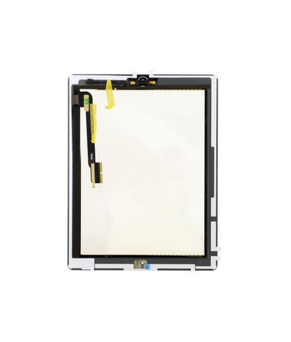 Sticla tactila (touchscreen) si buton meniu iPad 3 si iPad 4 A1430 A1416 A1458 A1459, Alb [2]