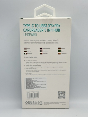 Hub Devia Type-c USB 3.1,+ Cititor card 5in1 Devia EC135, Blister [1]