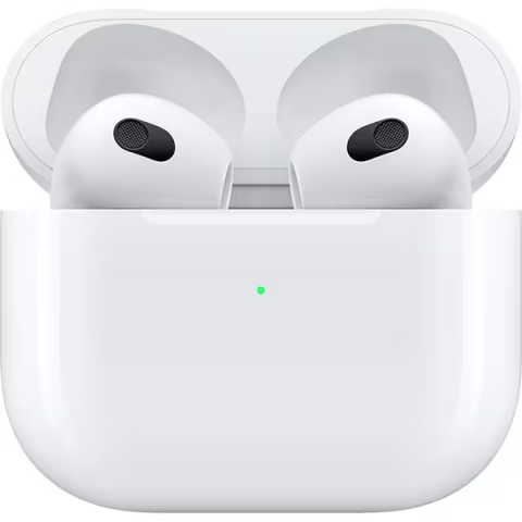 Casti AirPods 3, True Wireless, Bluetooth, In-Ear, Microfon, Carcasa Incarcare Lightning, alb [2]
