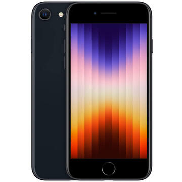 iPhone - Apple iPhone SE 3, 64GB, Midnight, Foarte bun