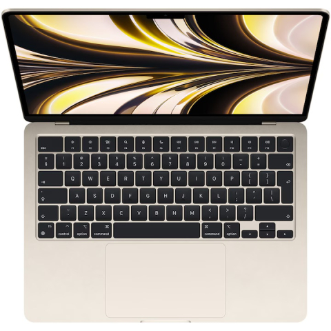 MacBook - Apple MacBook Air 13, Apple M2, 13.6" Retina Display, 8GB, SSD 256GB, 8-core GPU, Starlight