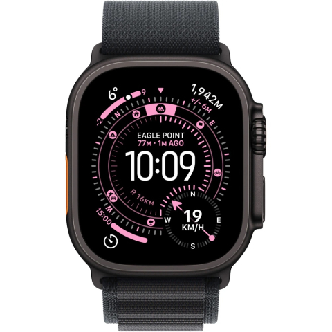 Dispozitive - Apple Watch Ultra 3, GPS + Cellular, Carcasa Black Titanium 49mm, Black Ocean Band