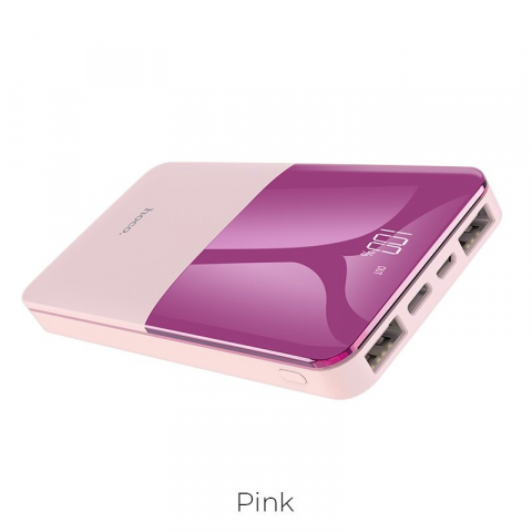 Baterie Externa Hoco J42 High Power 2xUSB 10000mAh - Roz [0]