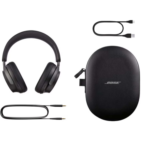 Căști și boxe portabile - Casti BOSE QuietComfort Ultra Headphones, Bluetooth, Over-Ear, Microfon, Noise Cancelling, Black