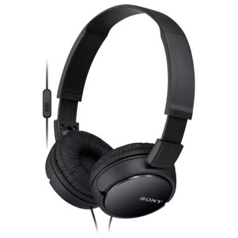 Căști și boxe portabile - Casti SONY MDR-ZX110APB, Cu Fir, On-Ear, Microfon, negru