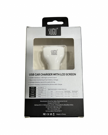 Incarcator auto 2x USB 24W Quick Charge SUGU 4.8A [1]