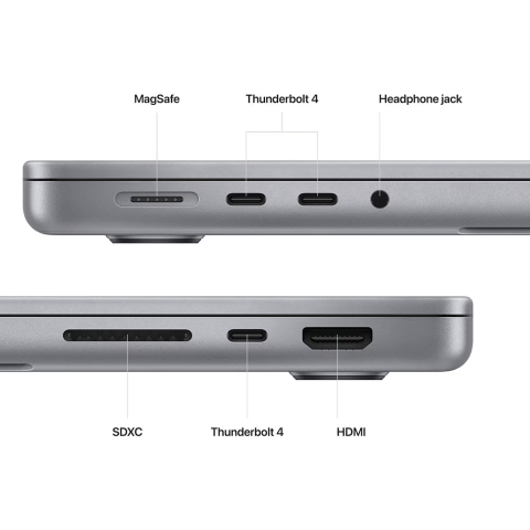 Laptop APPLE MacBook Pro 16, Apple M2 Pro, 16.2" Liquid Retina XDR, 16GB, SSD 512GB, Space Gray [3]