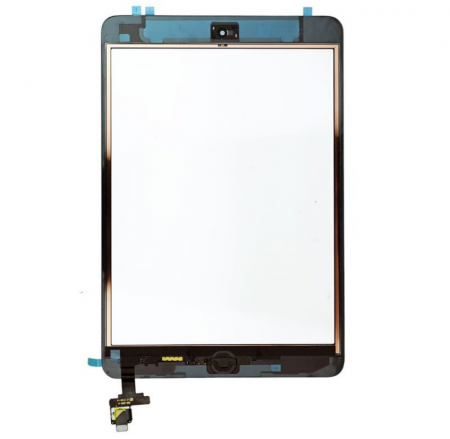 Sticla tactila (touchscreen) cu buton meniu iPad mini 1 A1454 A1455 A1432, Negru [1]
