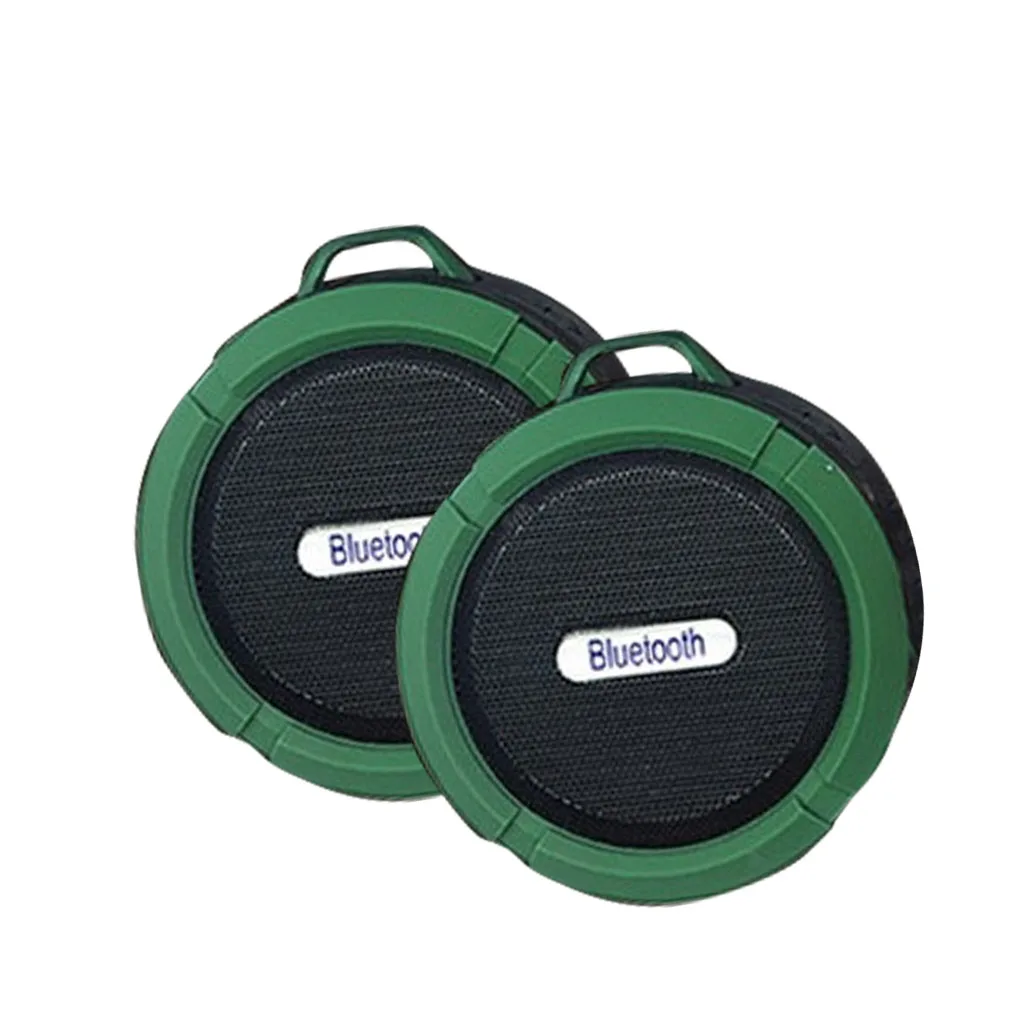 Căști și boxe portabile - Mini boxa bluetooth portabila cu ventuza C6, Verde