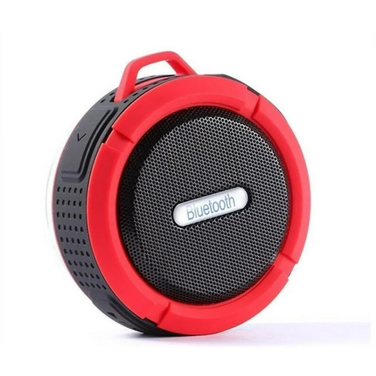 Căști și boxe portabile - Mini boxa bluetooth portabila cu ventuza C6, Rosu