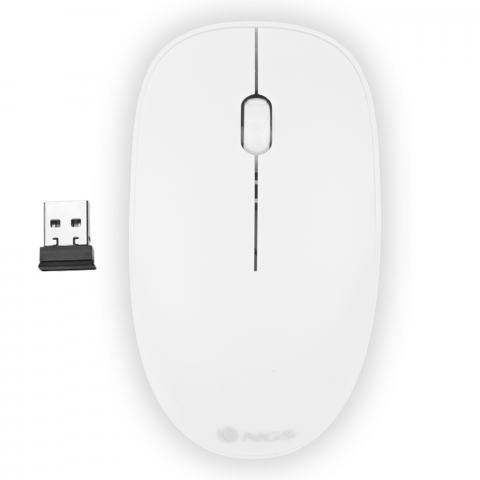 Accesorii MacBook - Mouse NGS wireless, Alb