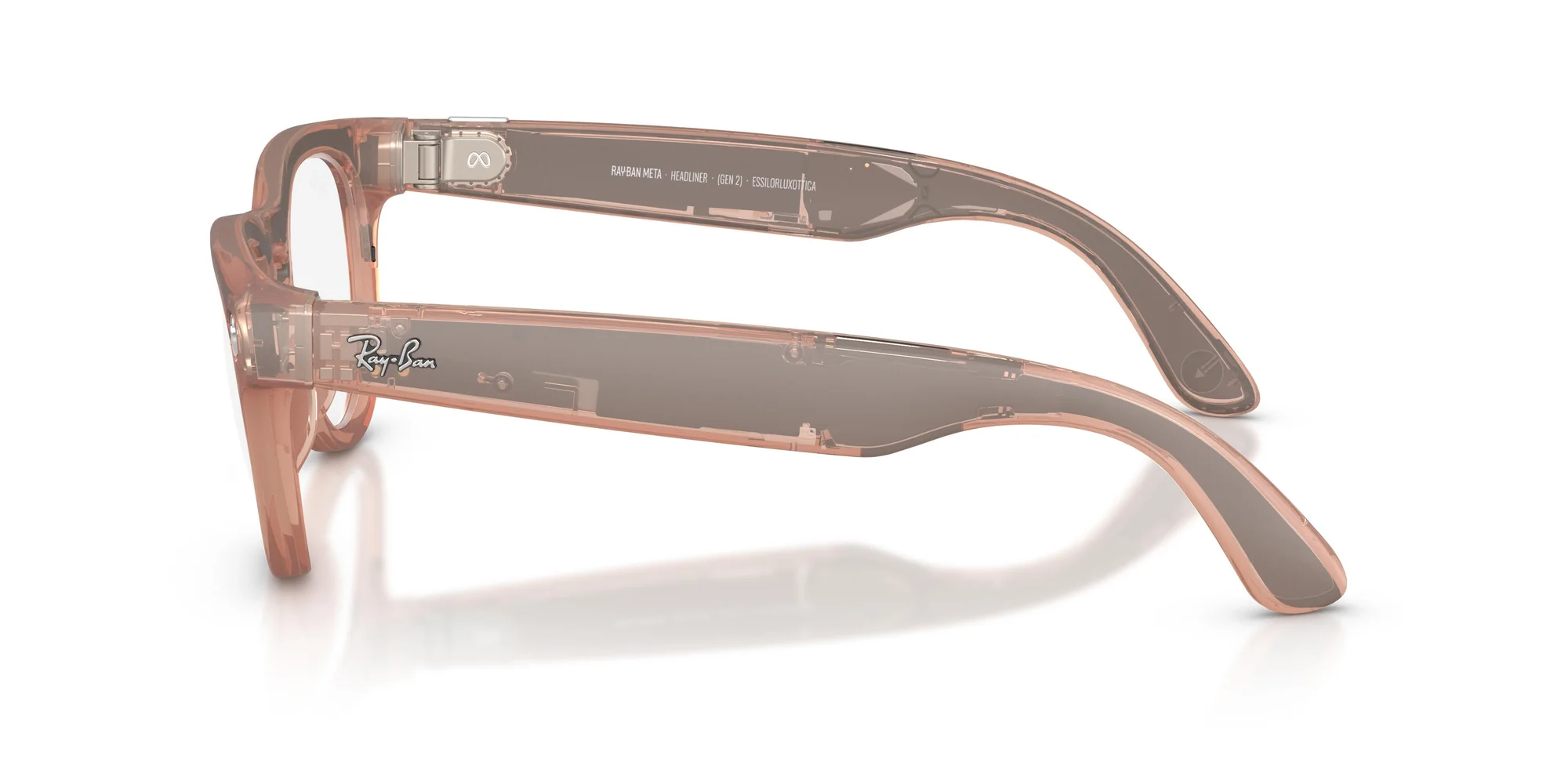 Ochelari Smart Ray-ban META Headliner Matte Gen 2 RW4013, High Bridge Fit, Wi-Fi 6, Bluetooth, Aparat foto cu filmare, Asistent vocal, 32GB Flash, Meta AI integrat, Lentile Transparente cu protectie l [1]