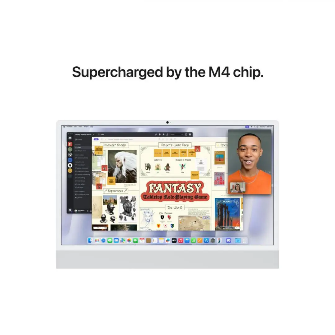 Sistem Desktop PC iMac 24" (2024) cu procesor Apple M4, 10 nuclee CPU and 10 nuclee GPU, 24", Retina 4.5K, 24GB, 512GB SSD, Silver [5]