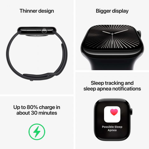 Smartwatch Apple Watch Series 10 42mm, Jet Black [6]