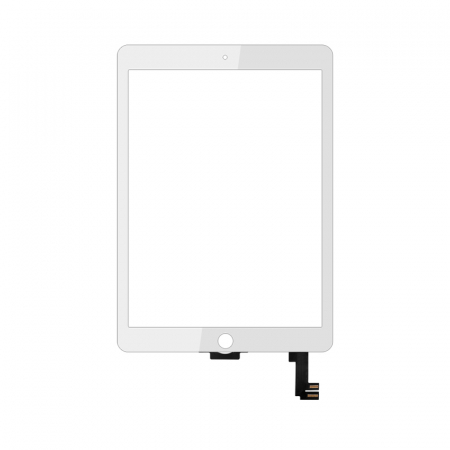 Sticla tactila (touchscreen) iPad Air 2 A1566 A1567, Alb [1]