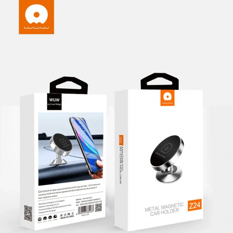 Suporți și diverse - Suport Auto magnetic Wuw Z24, Argintiu