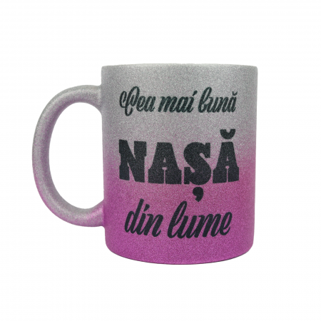 Căni - Cana-glitter-argintiu-mov-cadou-nasa