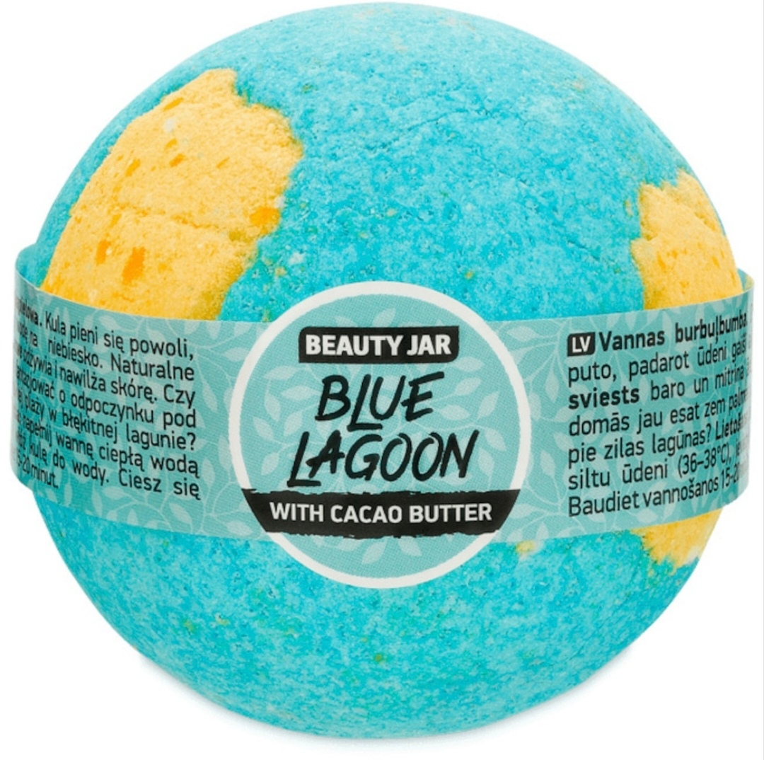 Bila de baie efervescenta cu unt de cacao, Blue Lagoon, Beauty Jar, 150g [1]