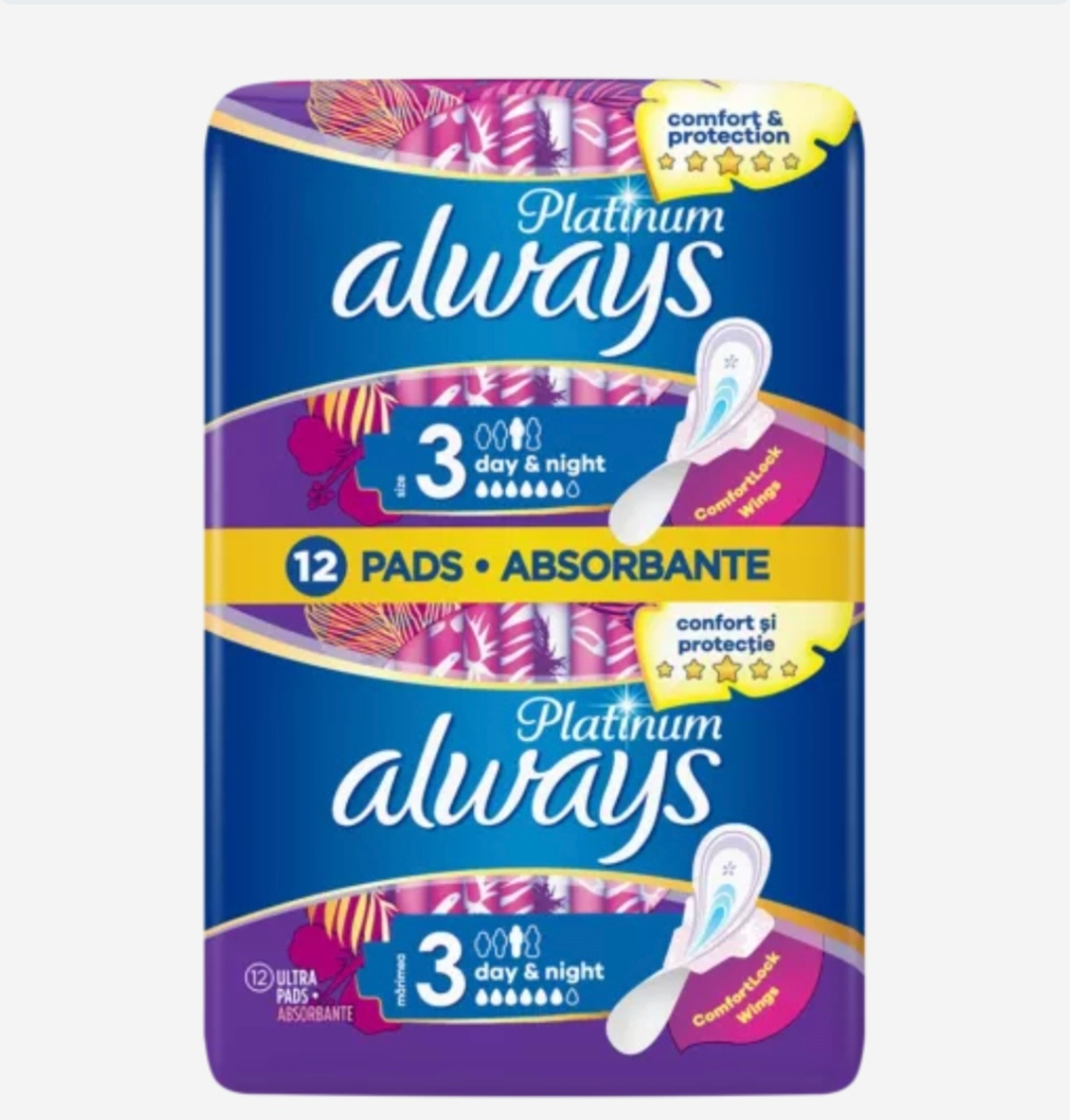 ALWAYS ABSORBANTE PLATINUM NIGHT 12BUC/SET [1]