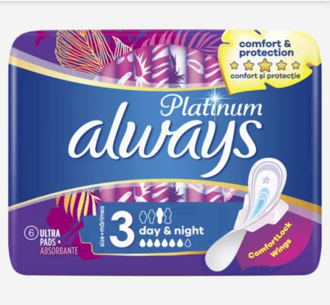 ALWAYS ABSORBANTE PLATINUM NIGHT 6BUC/SET [1]
