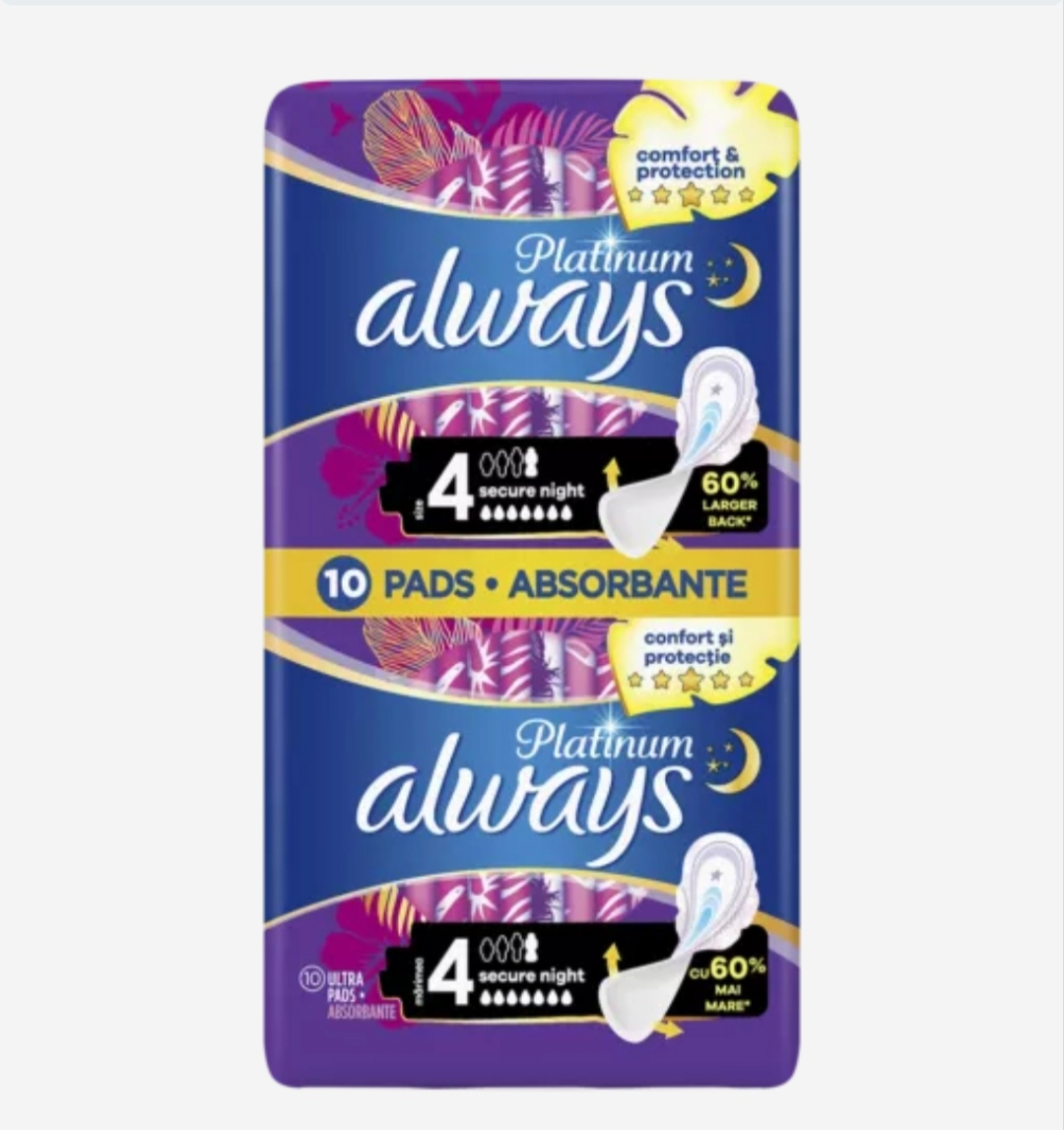ALWAYS ABSORBANTE PLATINUM NIGHT ULTRA 10BUC/SET [1]